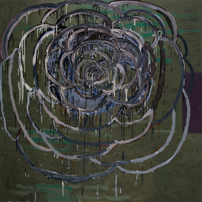 Cosmos Camellia, 2011, Oil on canvas, 72x72 in